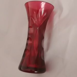Red mini vase